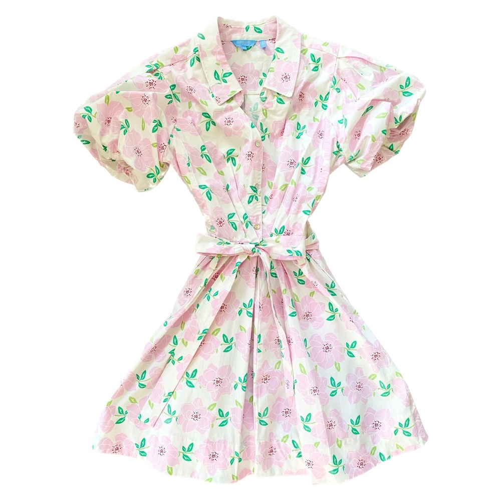 Draper James RSVP Puff Sleeve Floral Dress